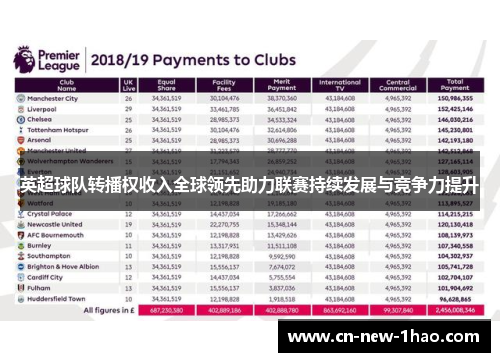 英超球队转播权收入全球领先助力联赛持续发展与竞争力提升